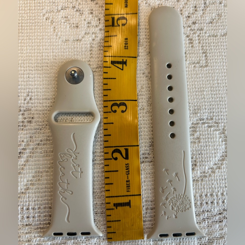 Tan Smartwatch band with Durable Silicone Design